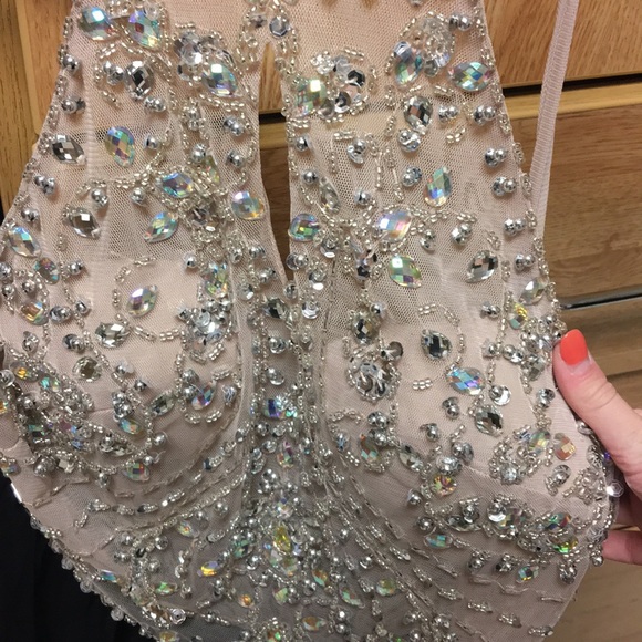 Black and Nude Formal Dress - Picture 6 of 6